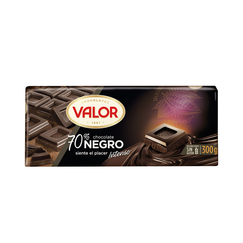 Valor Chocolate Negro 70% Cocoa 300g