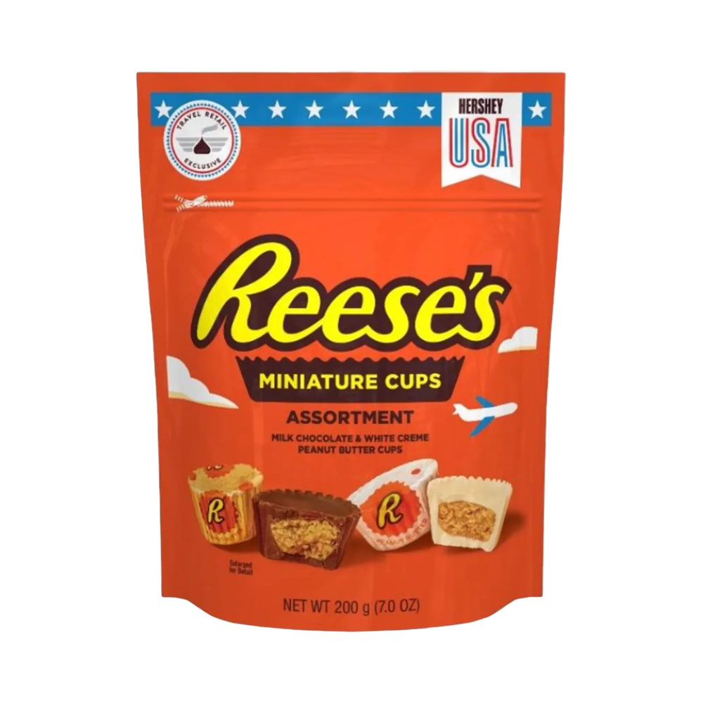 Chocolate Hersheys Cups de Manteiga de Amendoim Mix Milk &amp; White 200G
