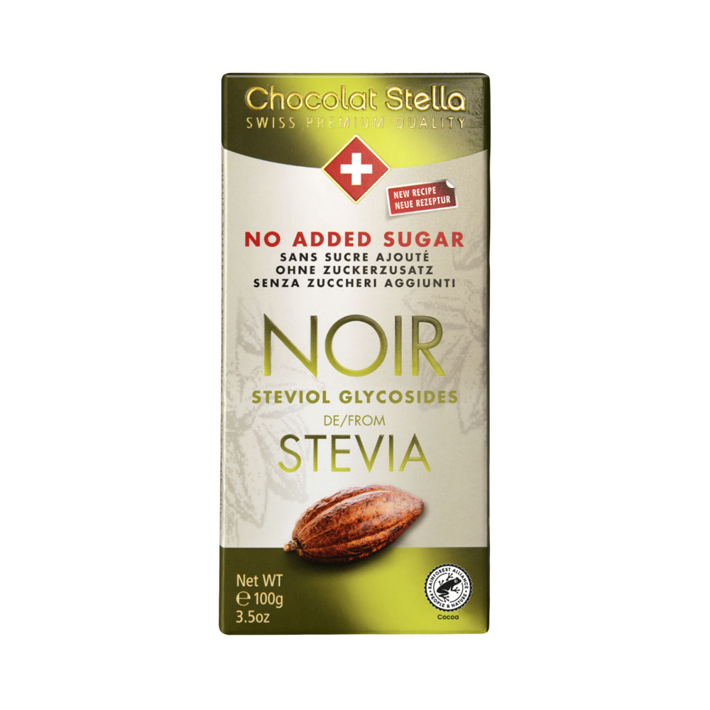 Chocolate Stella no Added Sugar Noir Stevia 100GR