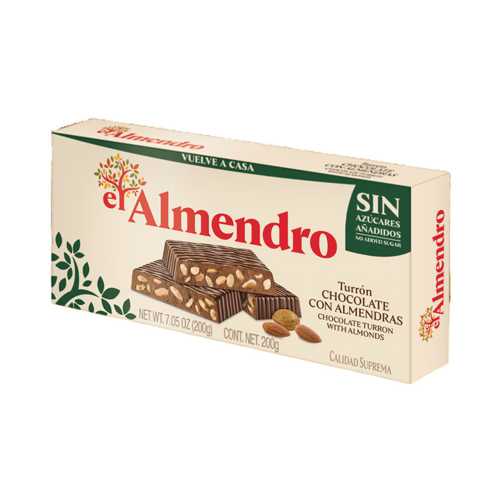 Nougat EL Almendro Chocolate com Amêndoas 200GR