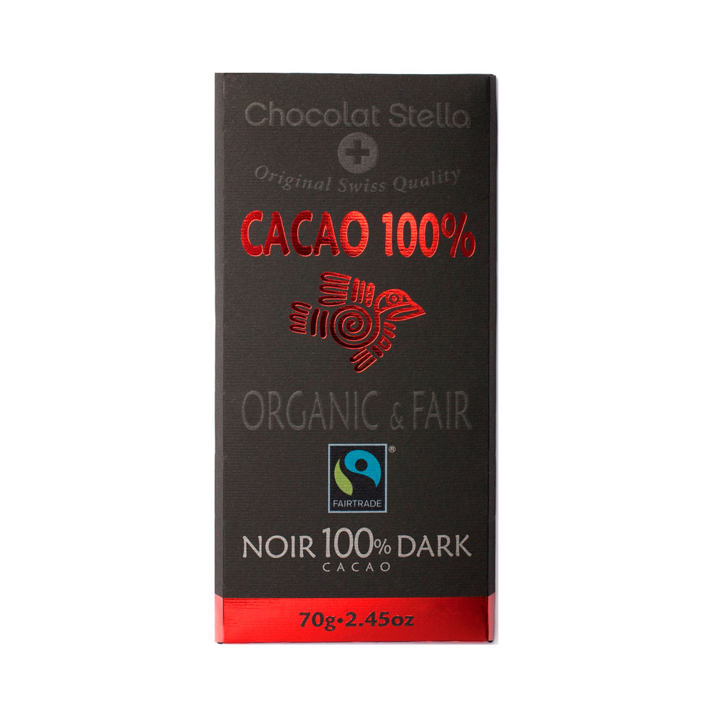 Stella Chocolate Organic 100% Dark 70g