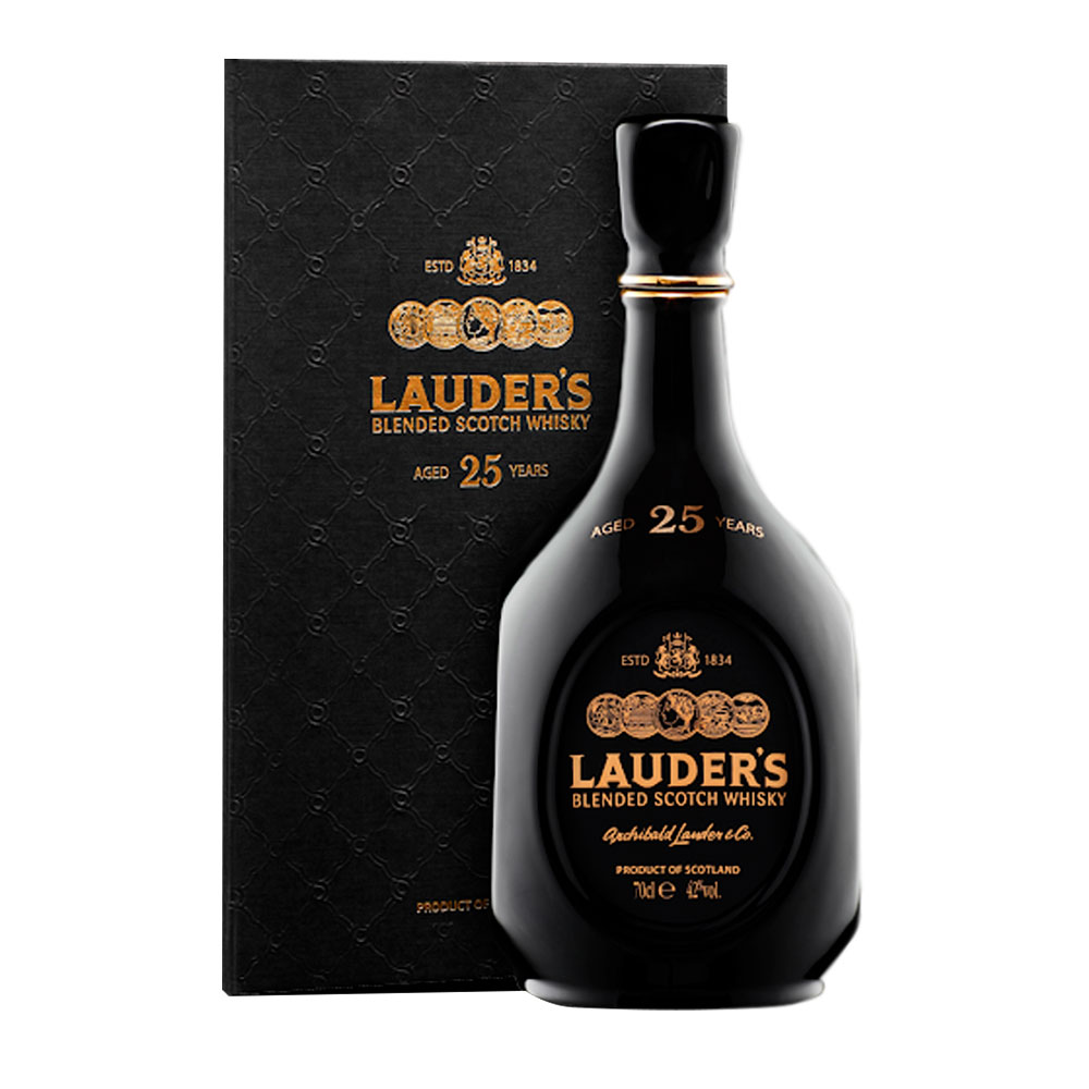 Whisky Lauder's 25 Años Blended 750ML