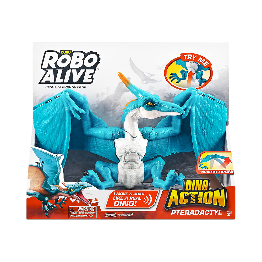 Figura de Dinossauro Zuru Robo Alive Dino Action Pterodactil 7173