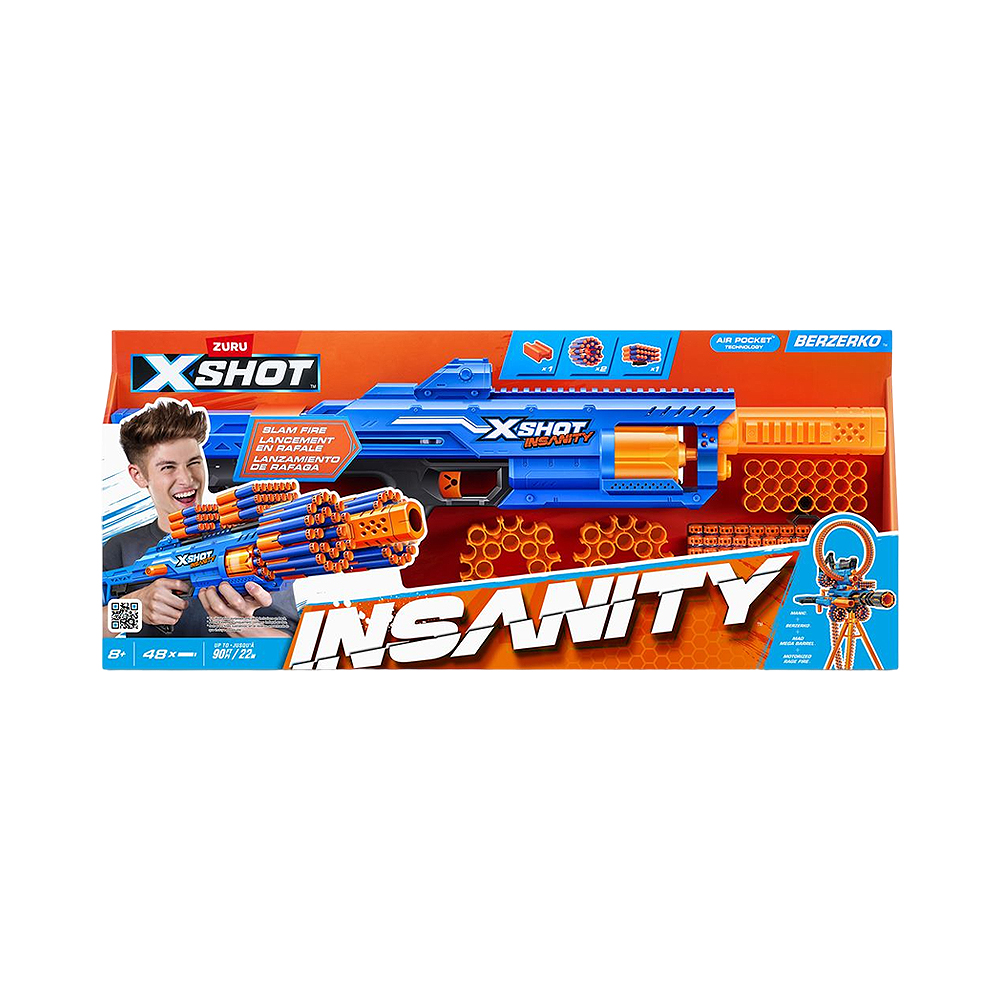 Lançador de Dardos Zuru X-shot Insanity Berzerko 36610