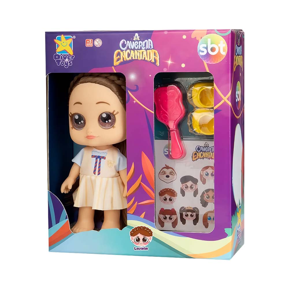 Boneca Divertoys Caverna Encantada Lavinia 8339