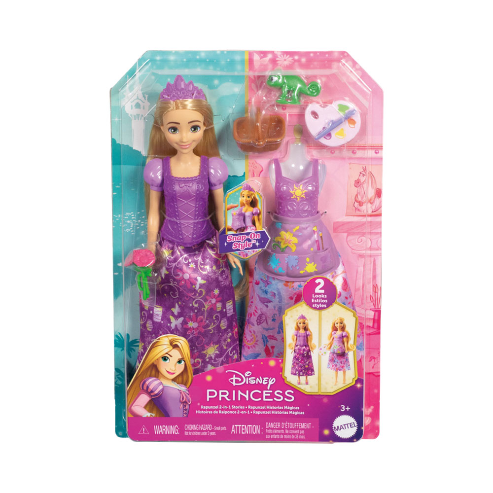 Muñeca Disney Princess Rapunzel 2 EN 1 Mattel JBG09