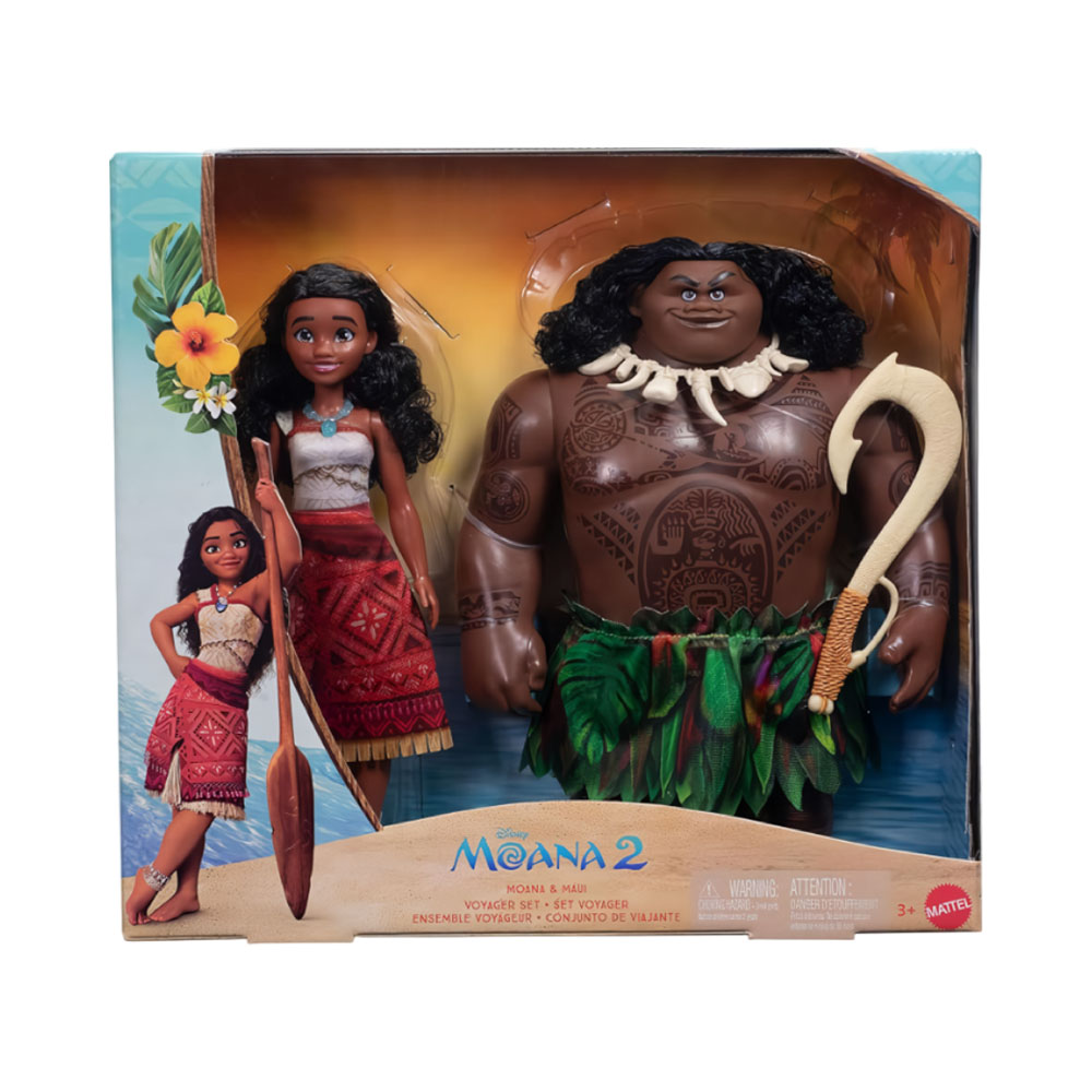 Set de Juego Moana 2 Disney Moana Y Maui Mattel JDD42