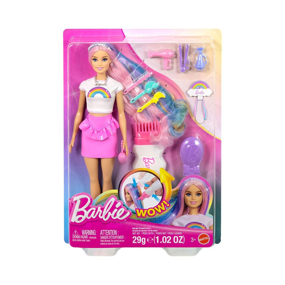 Boneca Mattel Barbie Rainbow Sparkle Hair JJP07