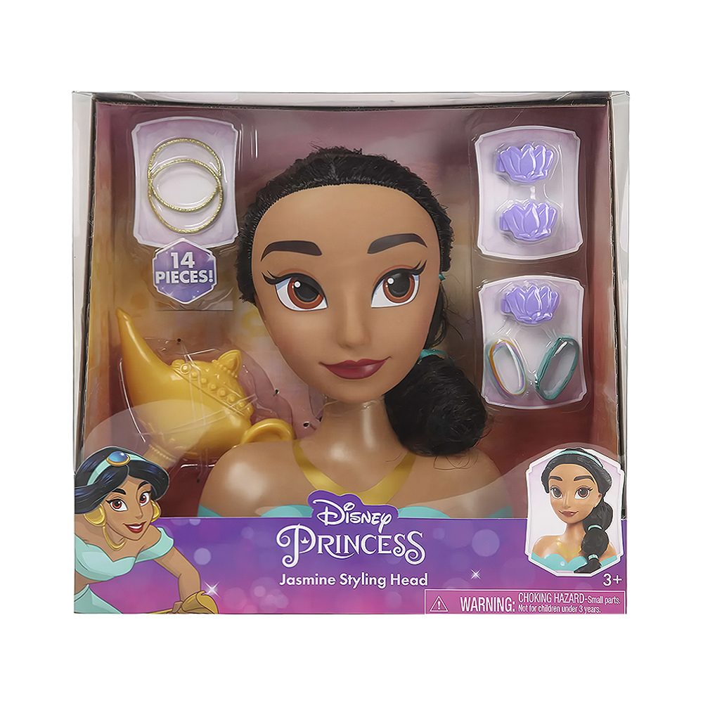 Kit de Jogo Disney Princess Jasmine Styling Head 87370 14 Peças