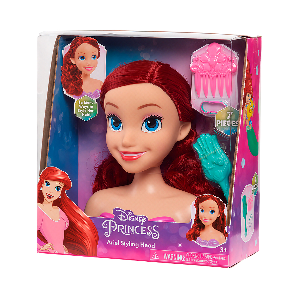 Kit de Jogo Disney Princess Ariel Styling Head 87046 7 Peças