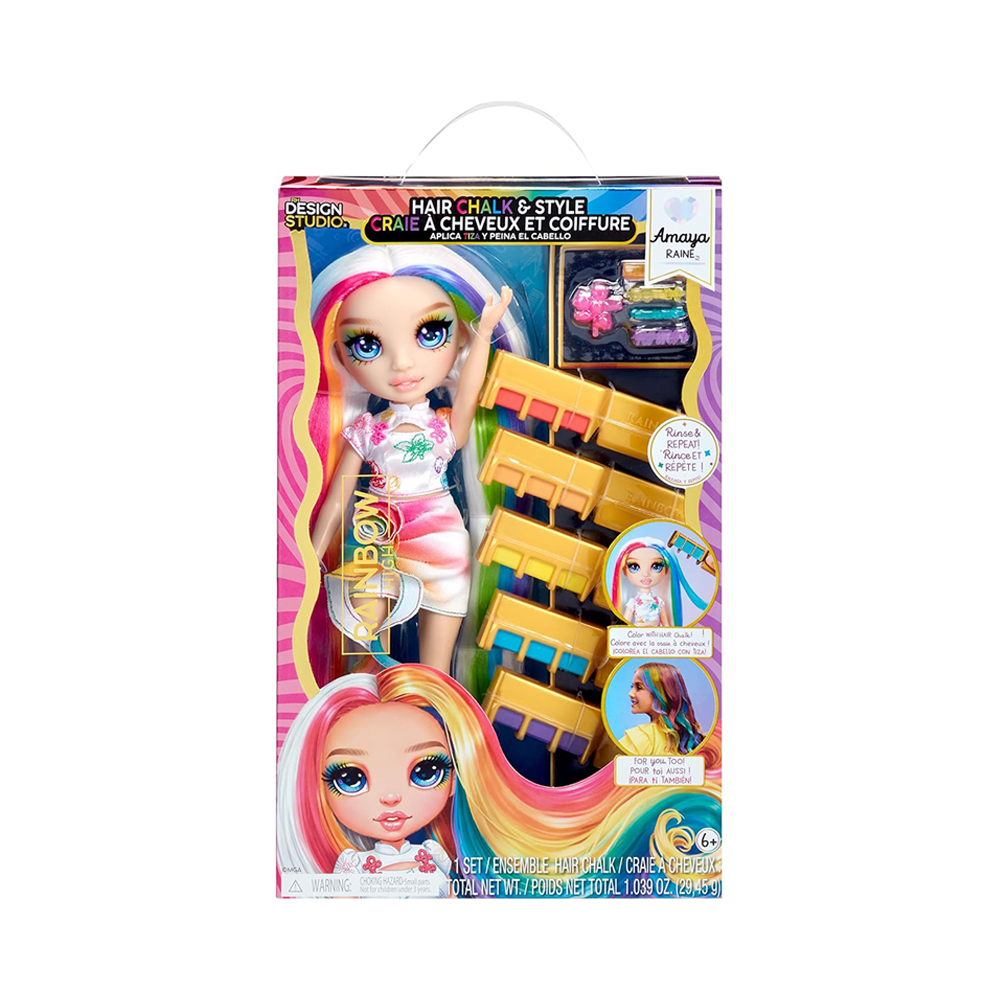 Boneca Mga Entertainment Rainbow High Hair Chalk & Style Amaya Raine 526780EUC