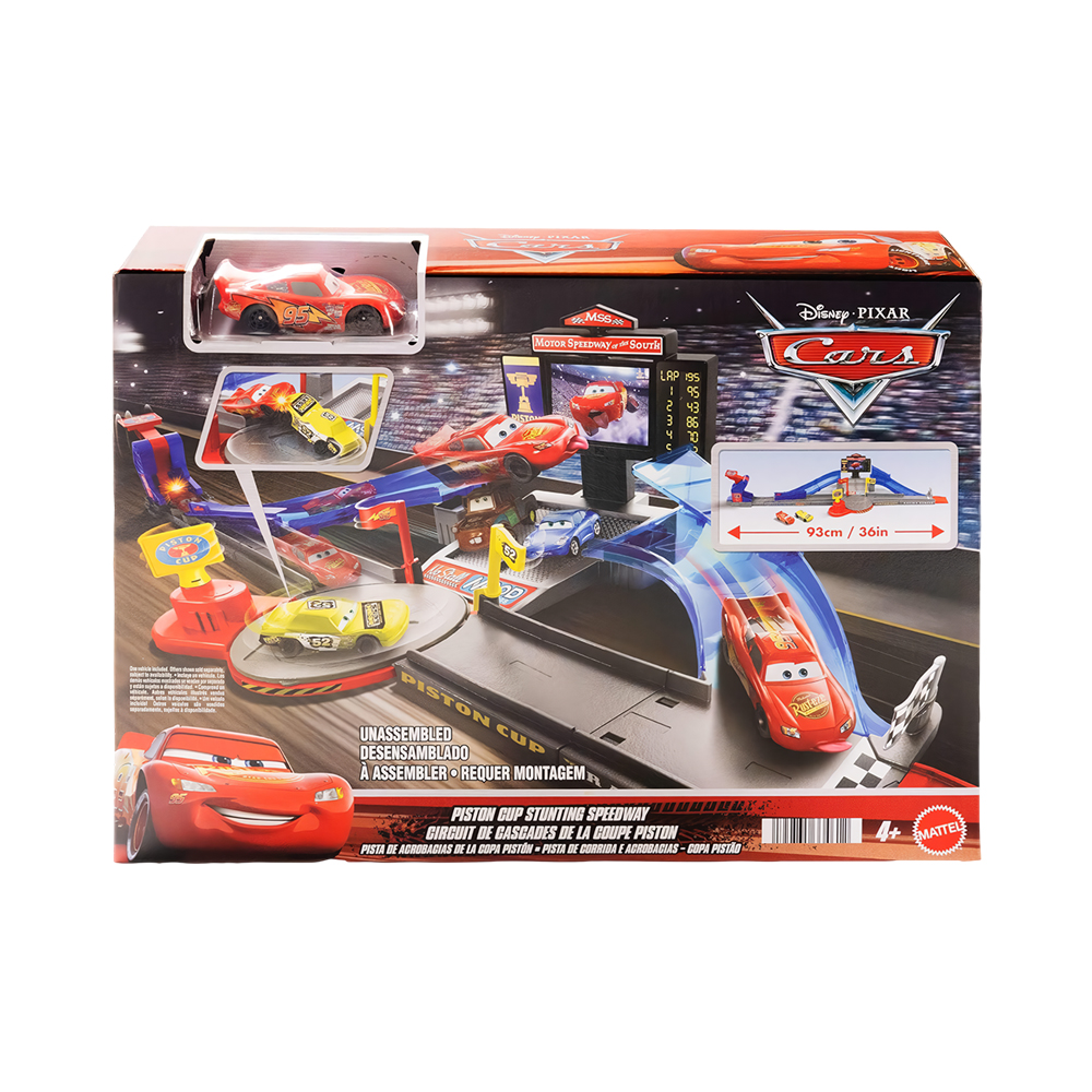Pista de Jogo Mattel Hot Wheels Disney Pixar Cars Pista de Acrobacias da Copa Pistón