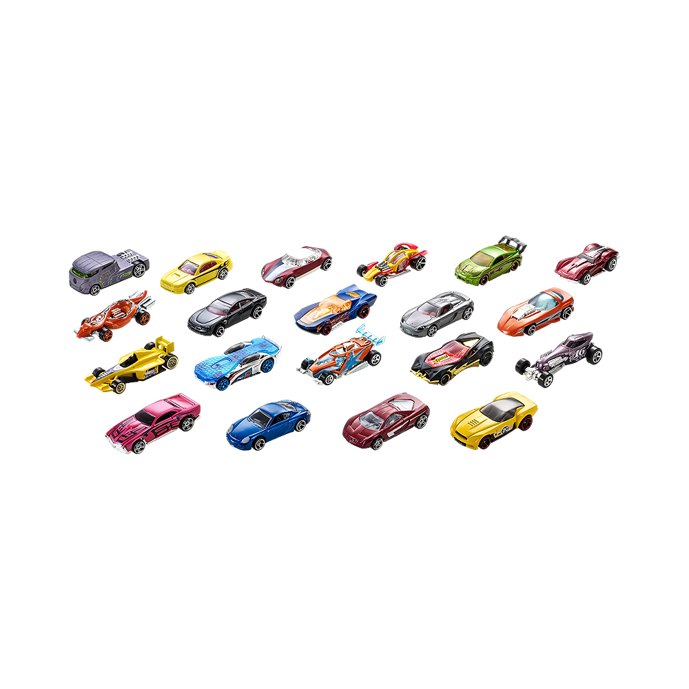 Kit de Carros de Coleção Mattel Hot Wheels 20 H7045-N0711 20 Unidades
