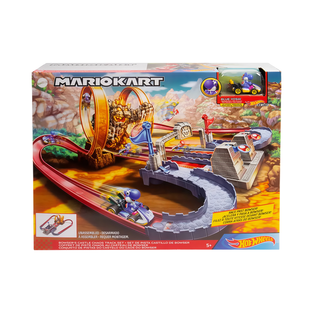 Pista de Jogo Hot Wheels Mario Kart Castle Bowser Mattel GNM22 HW
