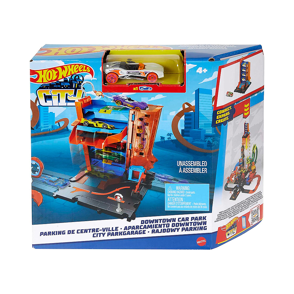 Pista de Jogo Mattel Hot Wheels Downtown Car Park HDR28