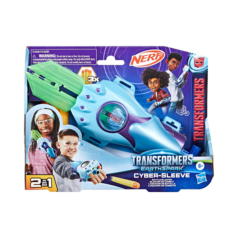 Lançador de Dardos Hasbro Nerf Transformers Earthspark Cyber-sleeve 2 em 1 F8441