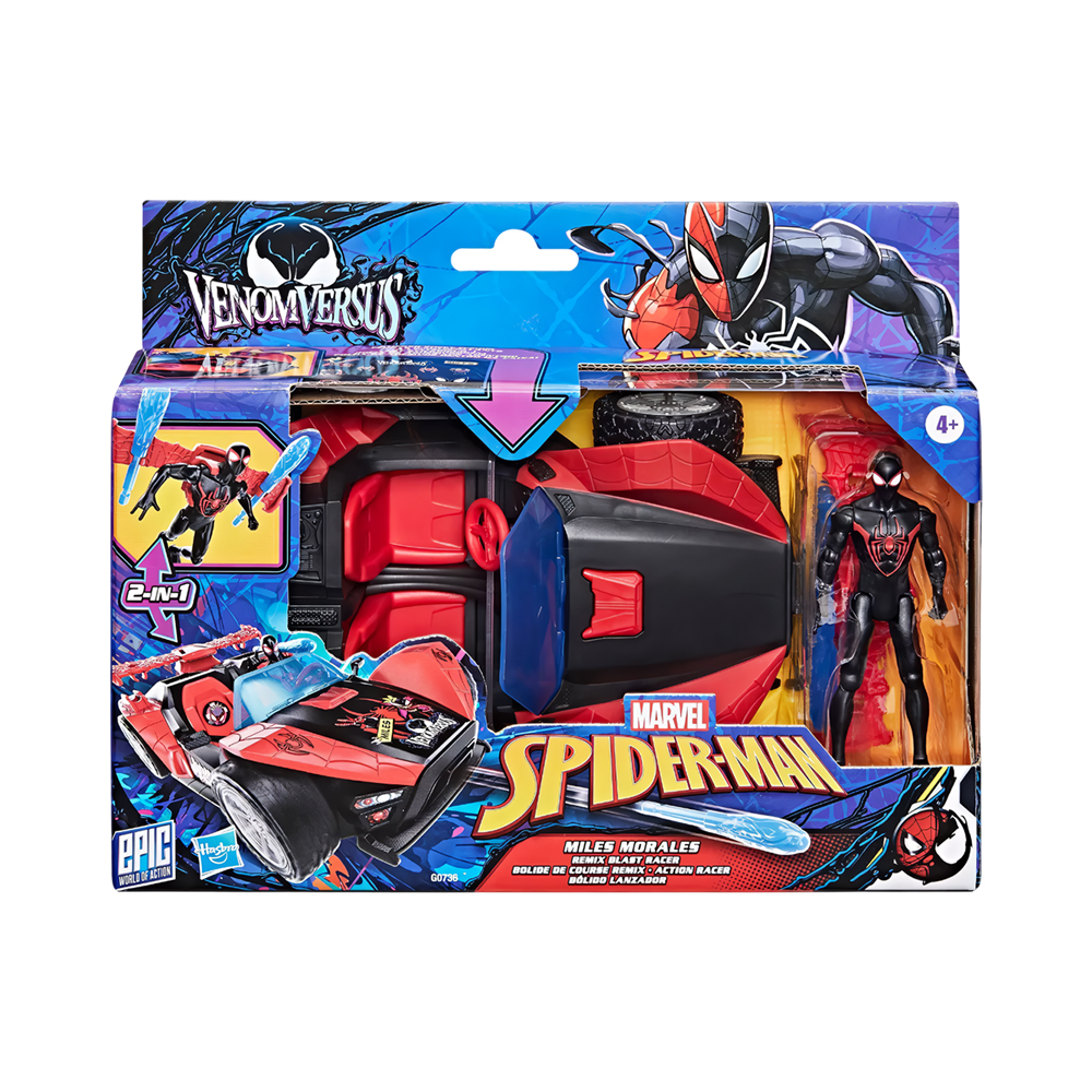 Kit de Jogo Hasbro Marvel Spiderman Venom Versus Miles Morales G0736