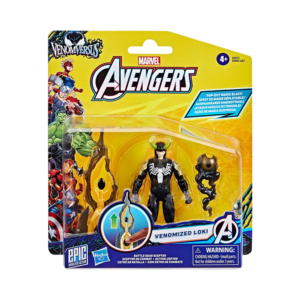 Figura Hasbro Marvel Avengers Venomized Loki G0892