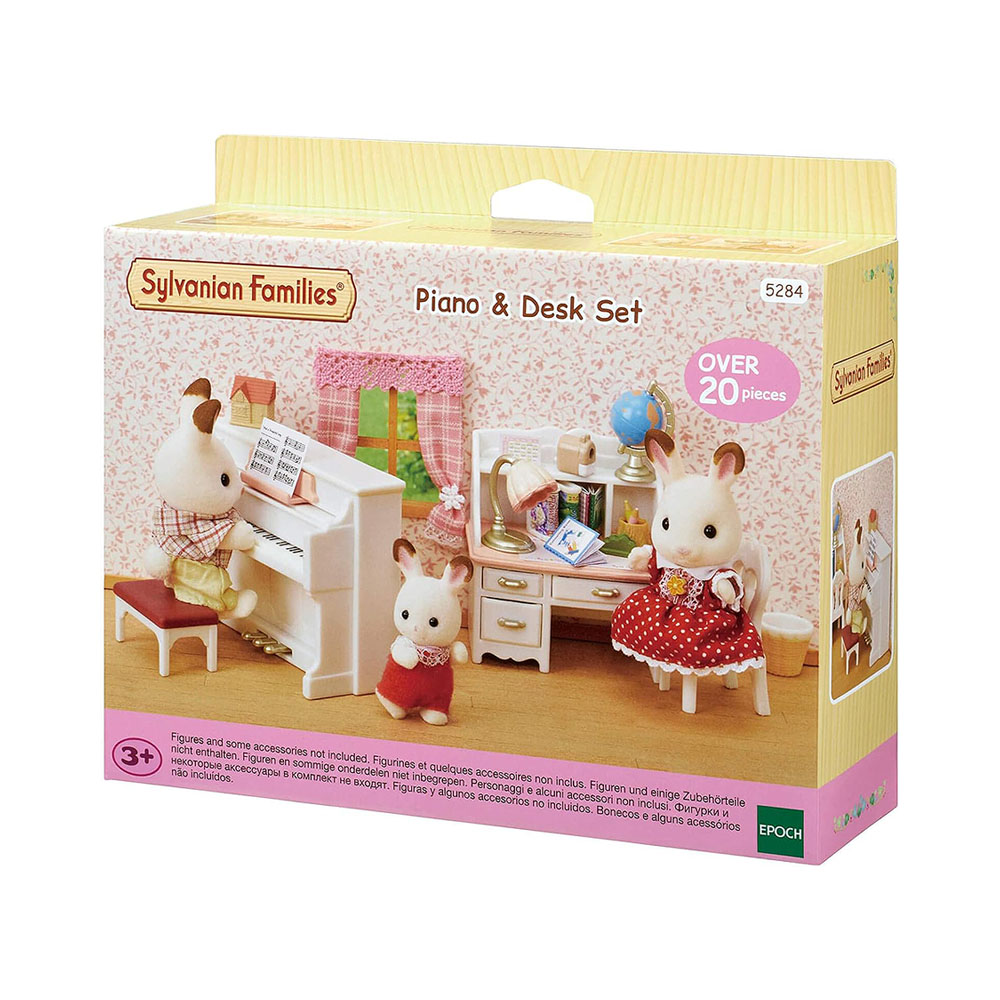 Kit de Jogo Epoch Sylvanian Families Piano &amp; Desk Set 5284