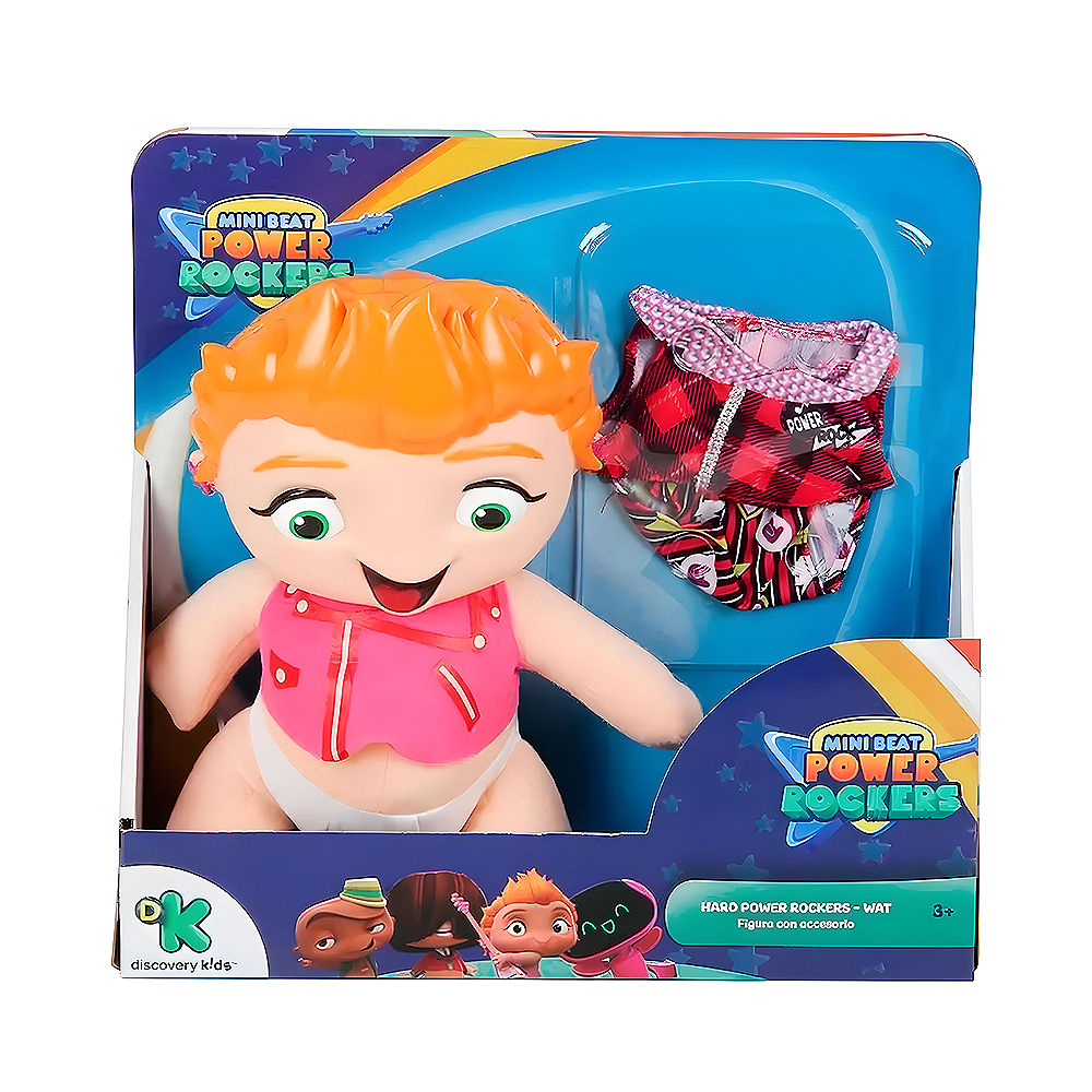 Pelúcia Power Rockers Mini Beat Hard com Acessórios 32040 Sortido 1 Peça
