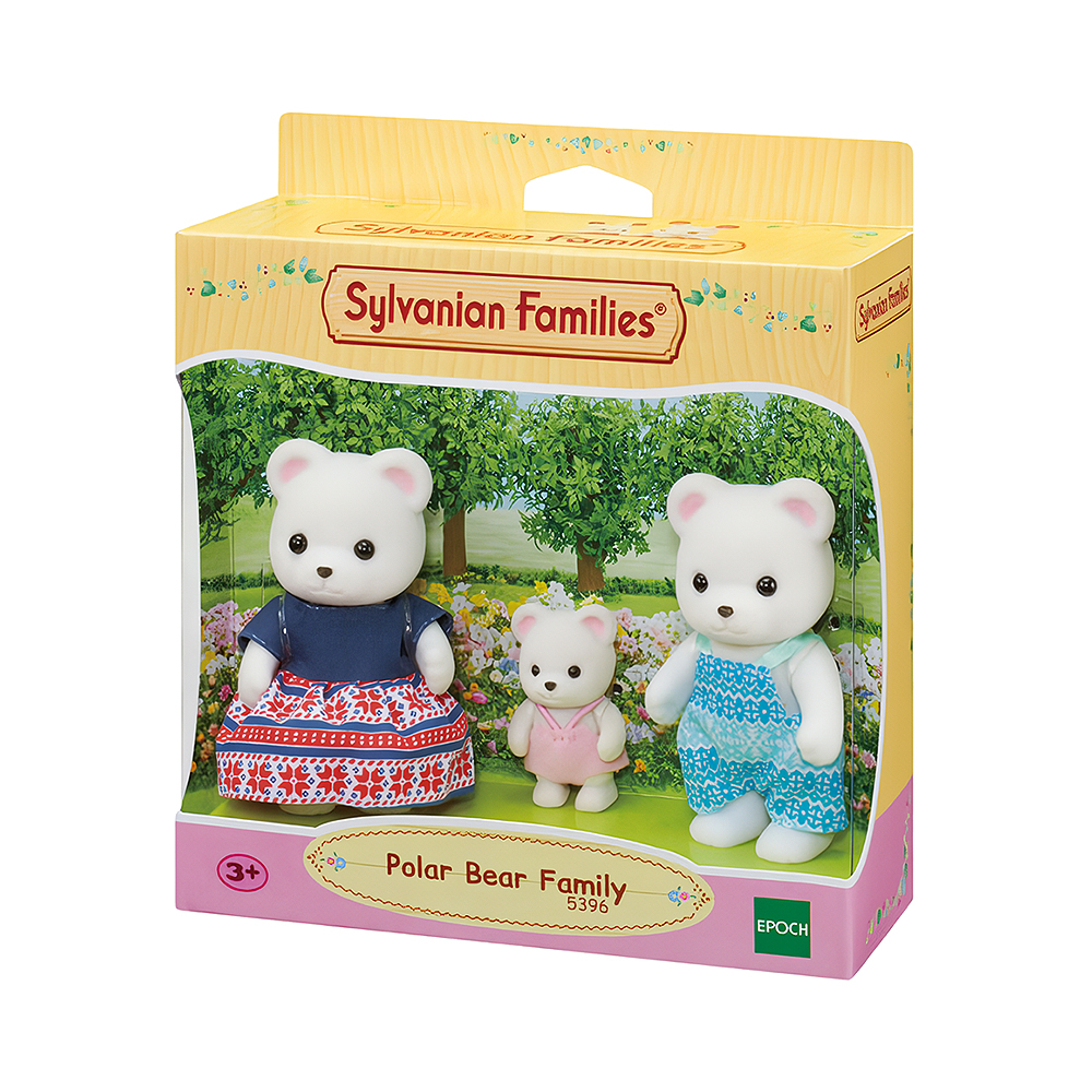 Figuras Epoch Sylvanian Families Família do Urso Polar 5396