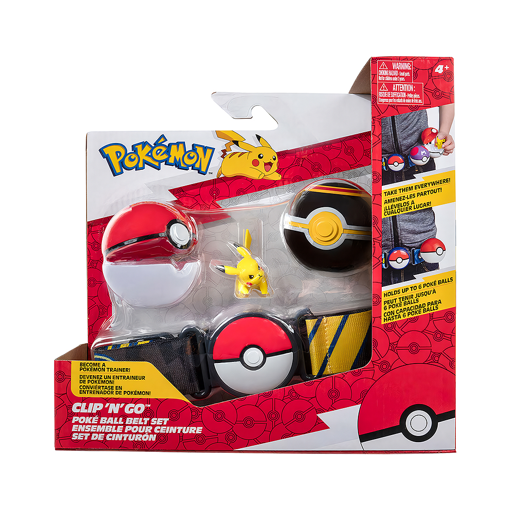 Kit de Jogo Pokémon Poké Ball Belt Set PKW2718