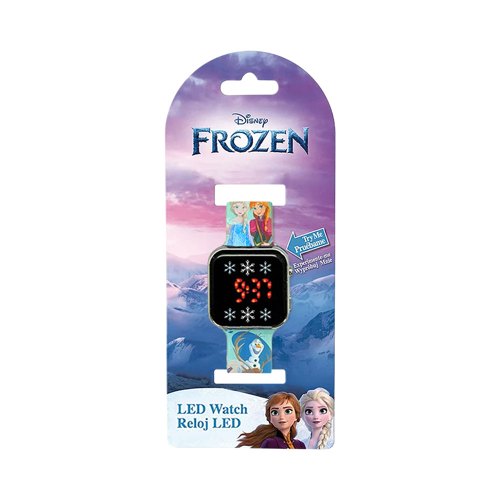 Relógio Digital LED Disney Frozen FZN4854BOI Aguamarina Print