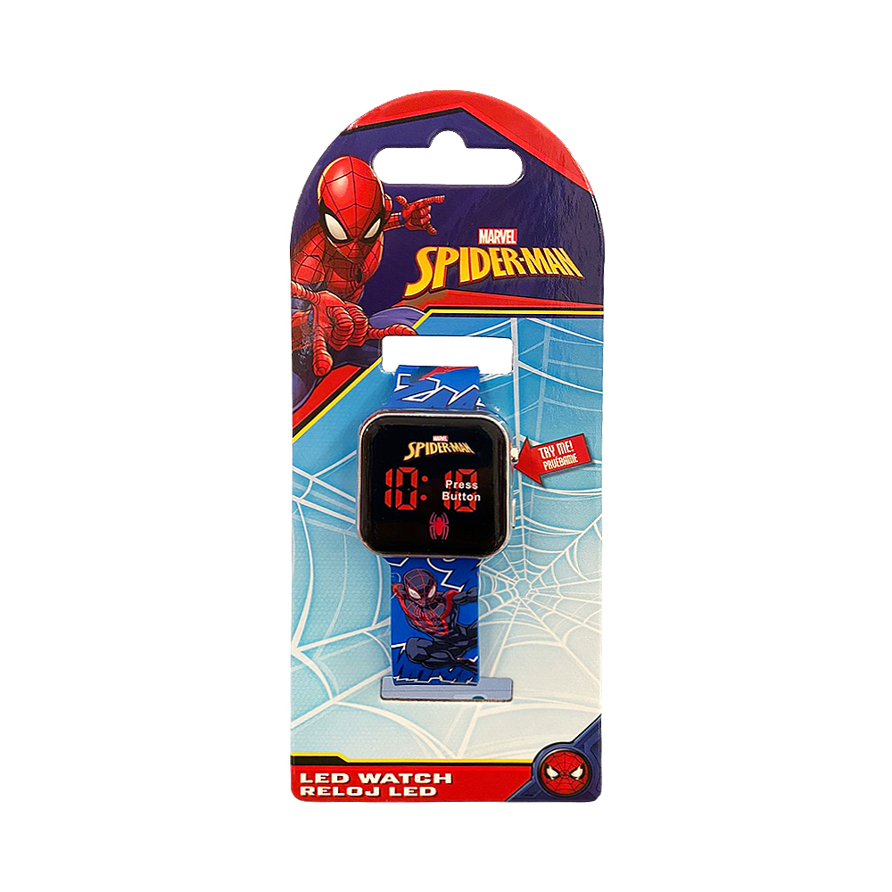 Relógio Digital LED Marvel Spider-man SPD4 Sortido 1 Peça