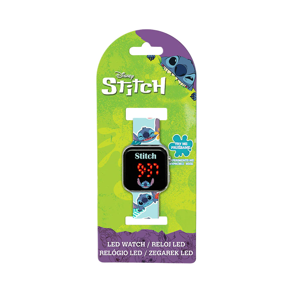 Relógio Digital LED Disney Stitch LAS4039BOI/LAS4091BOI Sortido 1 Peça
