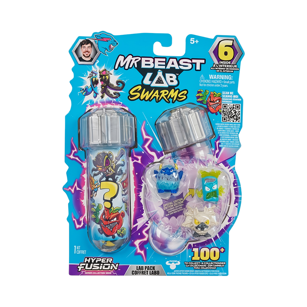 Kit de Jogo Moose Toys Mrbeast Lab Swarms Hyper Fusion Series 24783
