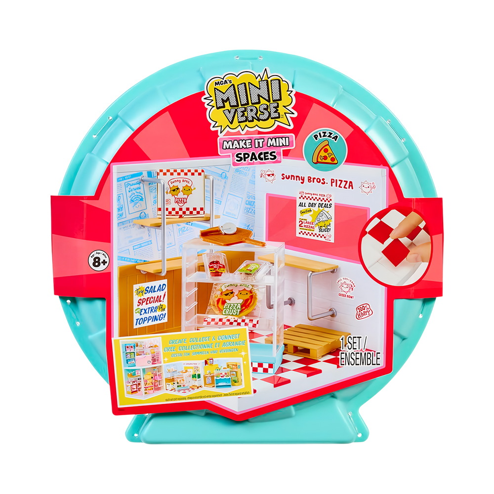 Kit de Jogo Mini Verse Make IT Mini Spaces Pizza Mga 566069
