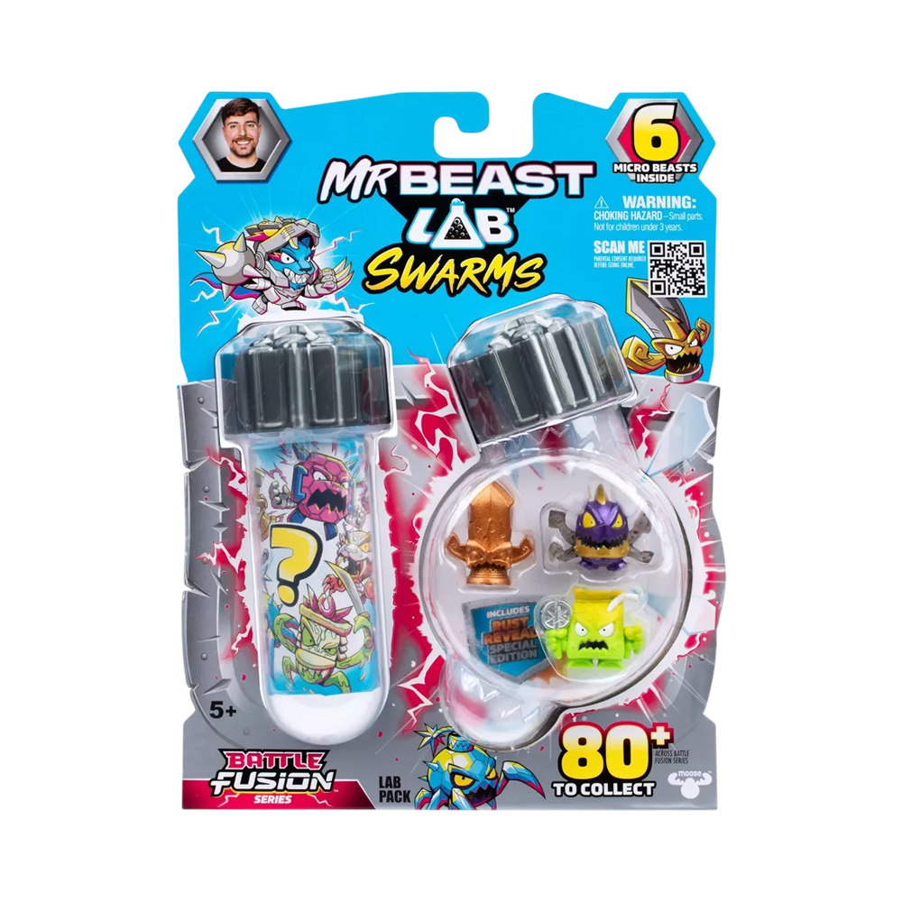 Kit de Jogo Moose Toys Mrbeast Lab Swarms Battle Fusion Series 24873