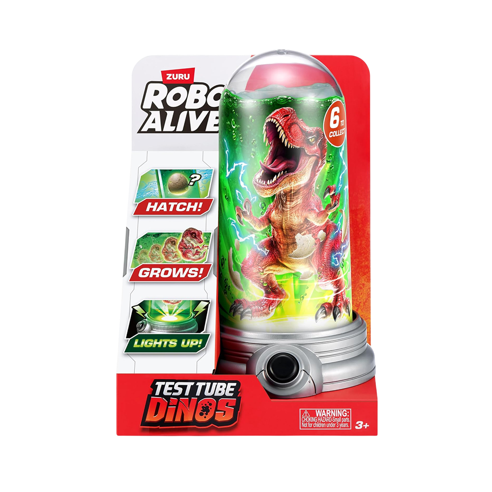 Brinquedo Zuru Robo Alive Test Tube Dinos Dans Une Éprouvette 71171