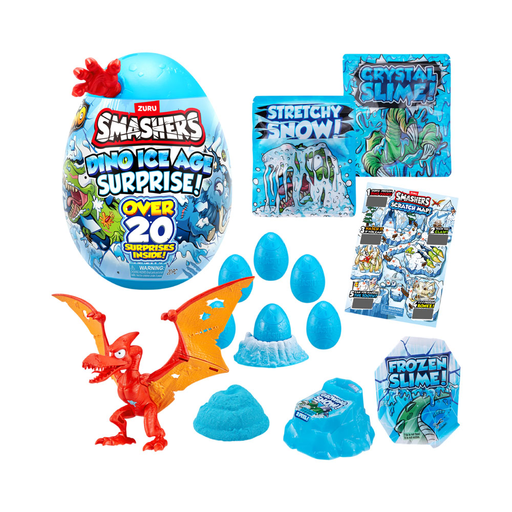 Kit de Jogo Zuru Smashers Dino Ice Age Surprise Série 3 7455 25 Peças