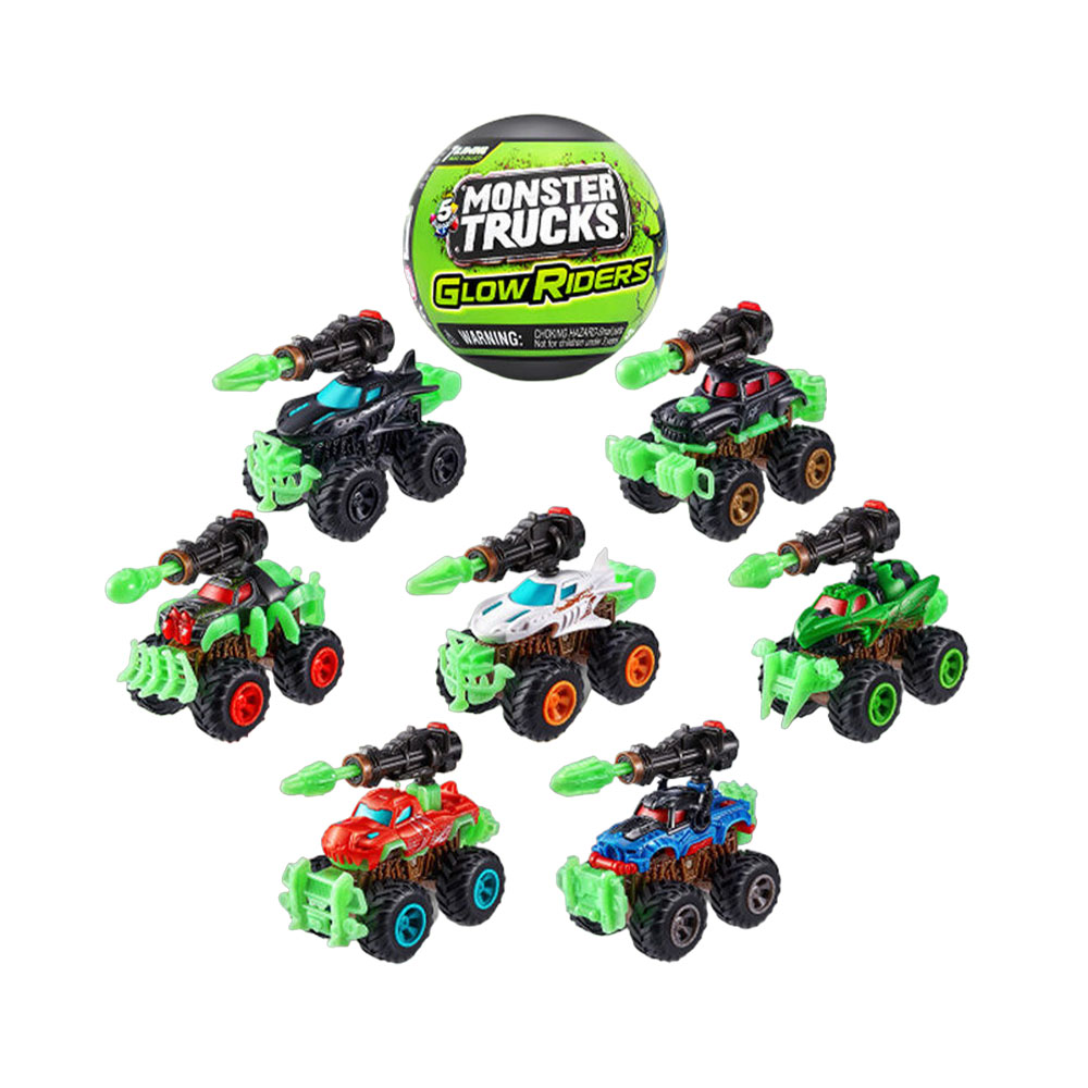 Brinquedo Zuru 77266GQ2 Monster Trucks Glow Riders Sortido