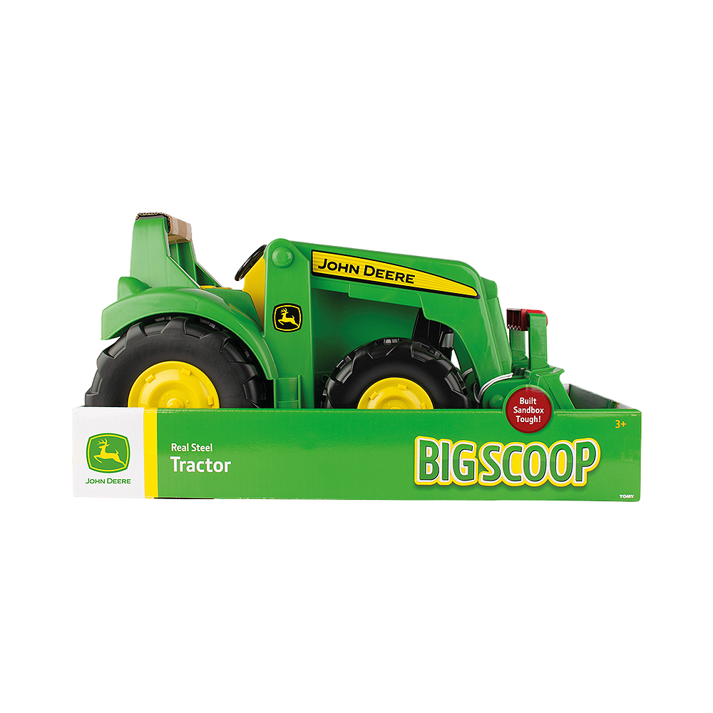 Brinquedo Tomy John Deere Big Scoop Real Steel Tractor TBEK35850
