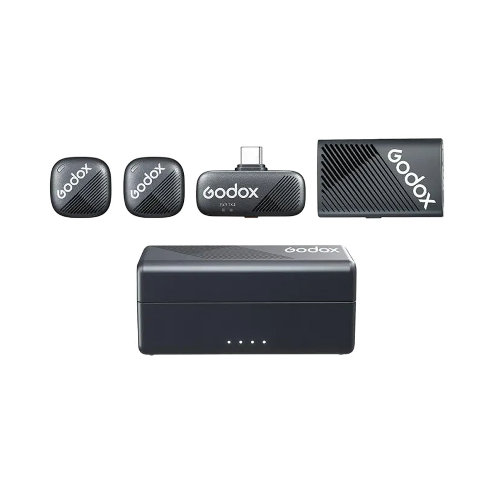 Microfone Sem Fio Godox Cube-c Combo Kit 1 (2TX + 1RX)