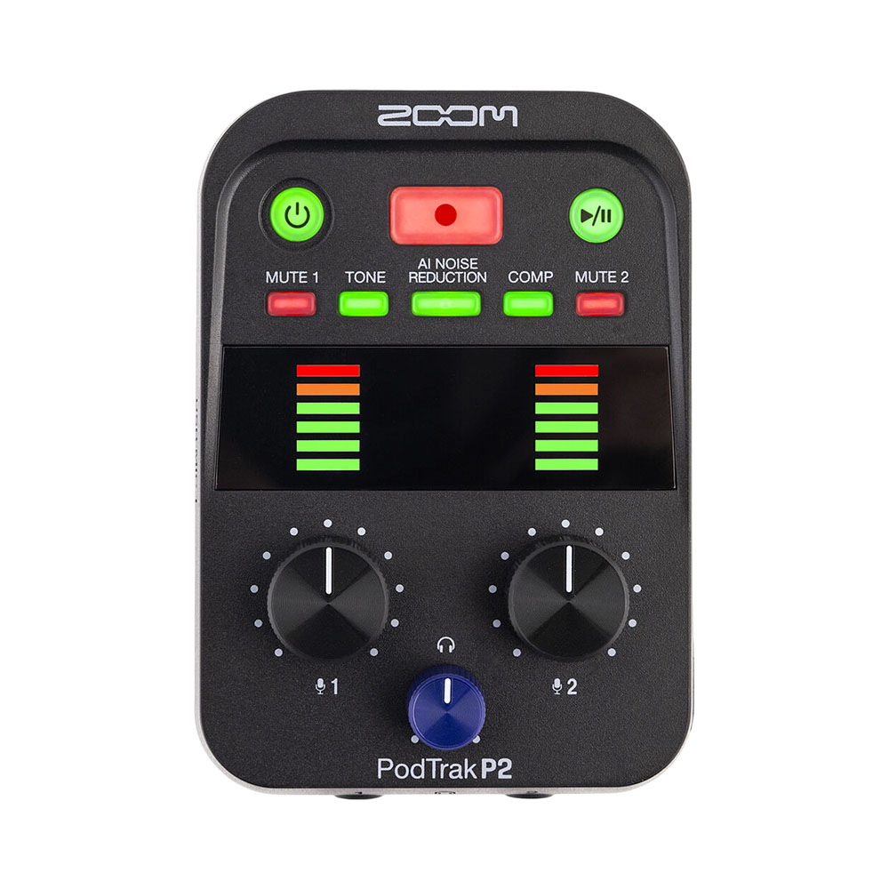 Gravador de Microfone Zoom Podtrak P2