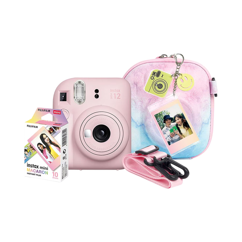 Kit Câmera Instantânea Fuji Instax Mini 12 Pink