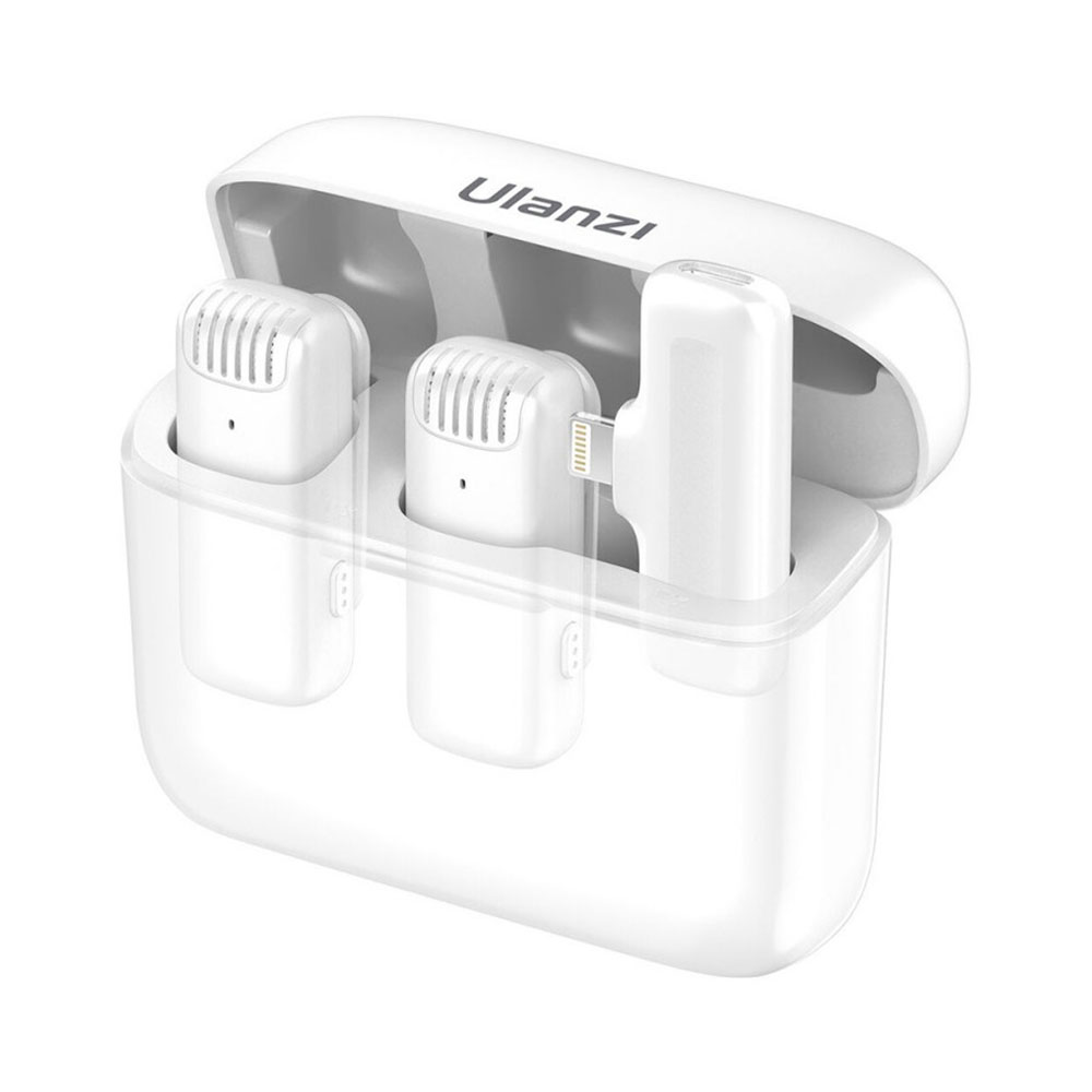 Microfone Sem Fio Ulanzi J12 Lightning Branco