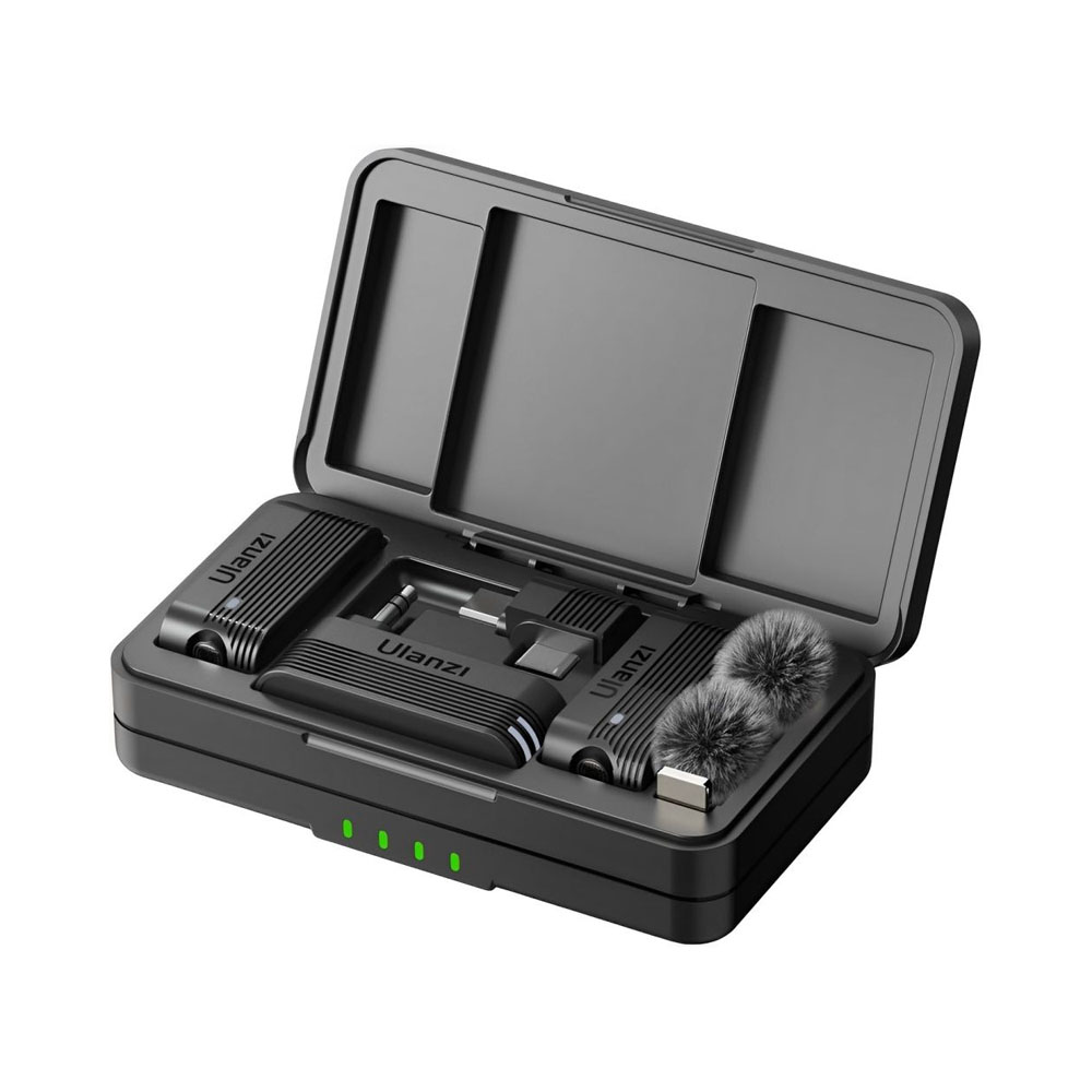 Microfone Ulanzi A100 Dual Combo Tipo-c Preto