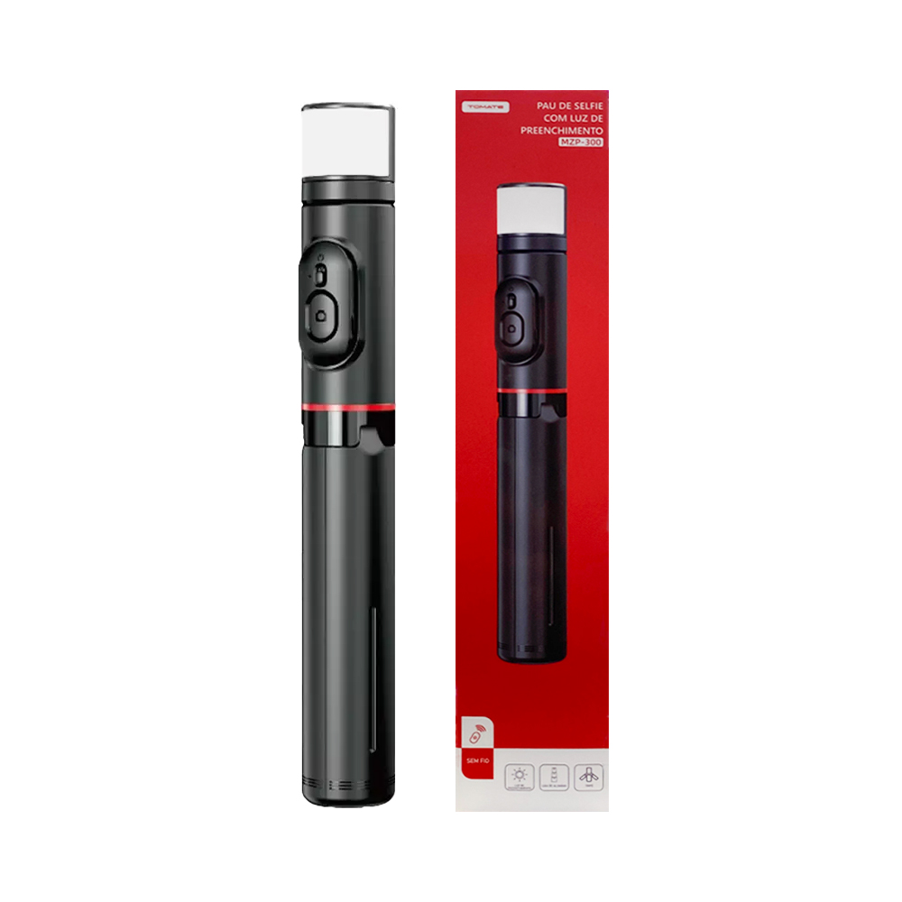 Tripé de Selfie Tomate MZP-300 com Luz