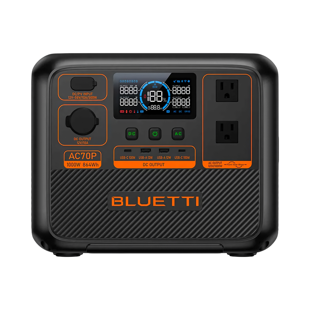 Estación de Energía Portátil Bluetti AC70P 1000W 220V