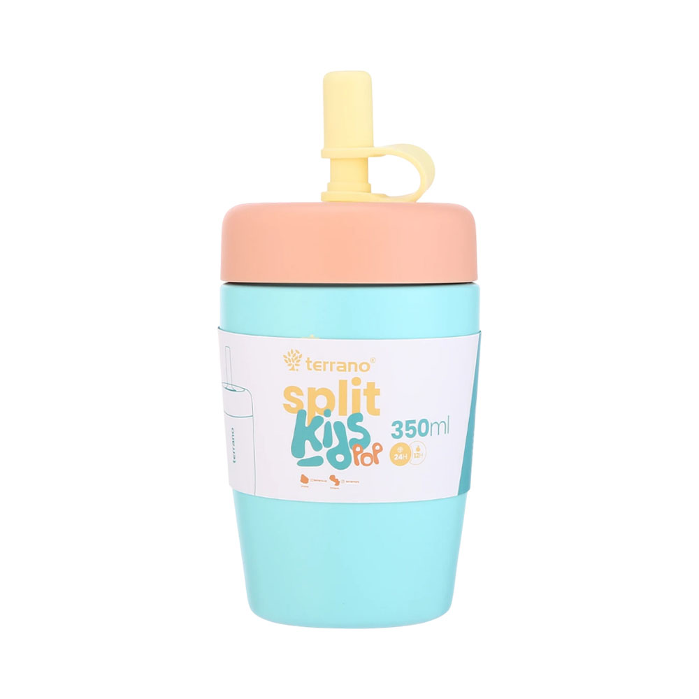 Copo Térmico Terrano Split Kids Pop 350ML Celeste