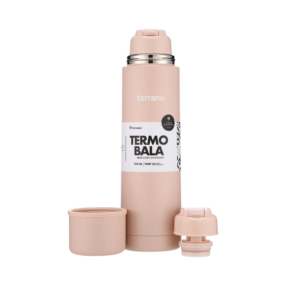 Garrafa Térmica Terrano Bala 750ML Rosa