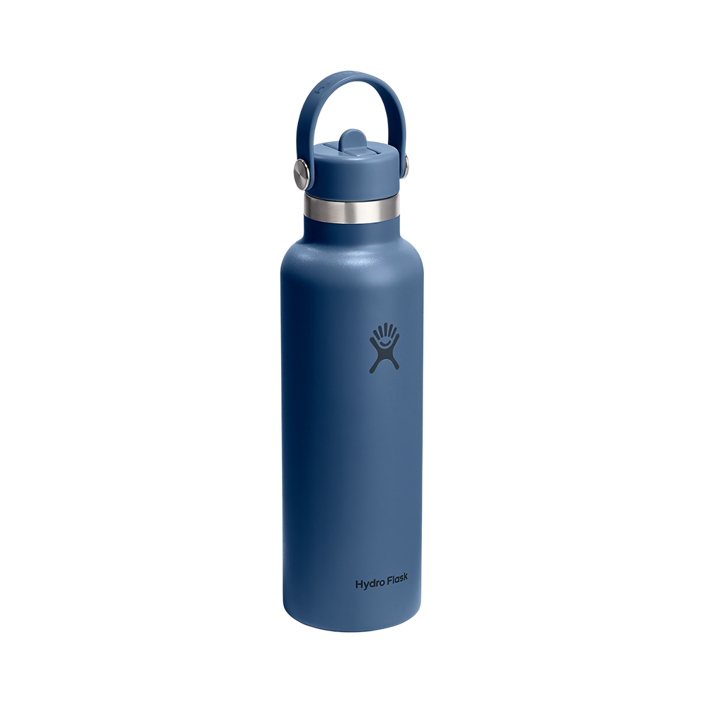 Garrafa Térmica Hydro Flask Standard Flex Straw Cap 621ML Harbor Blue