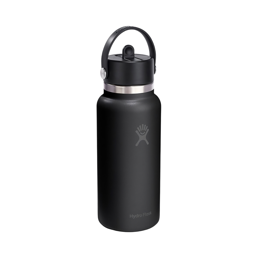 Garrafa Térmica Hydro Flask Flex Straw Cap 946ML Preto