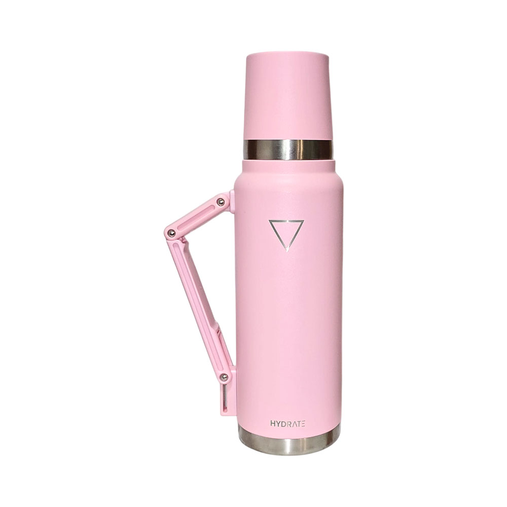 Garrafa Hydrate Mate 1.2L Rosa Pastel