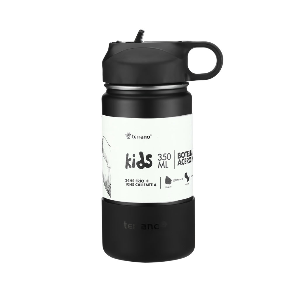 Garrafa Térmica Terrano Kids 350ML Preto