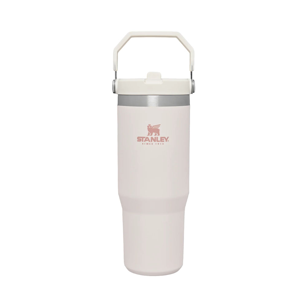Garrafa Térmica Stanley Flip Straw Tumbler 10-09993-762 887ML Rose Quartz